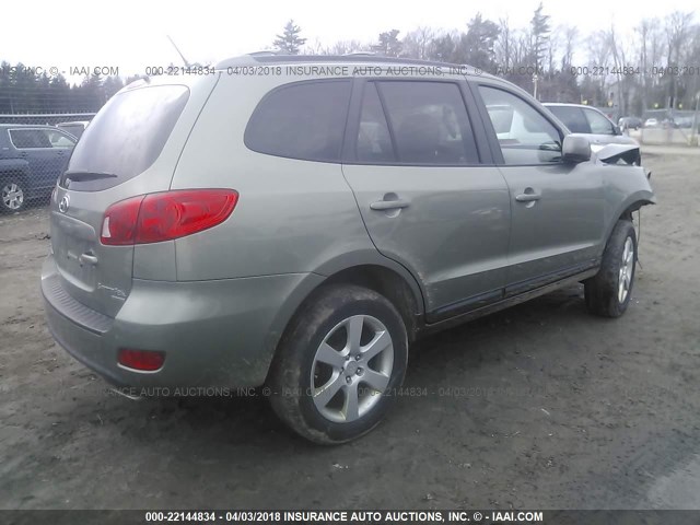 5NMSH73E29H307006 - 2009 HYUNDAI SANTA FE SE/LIMITED GREEN photo 4