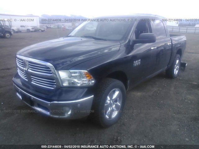 1C6RR7LG7ES411185 - 2014 RAM 1500 SLT BLACK photo 2