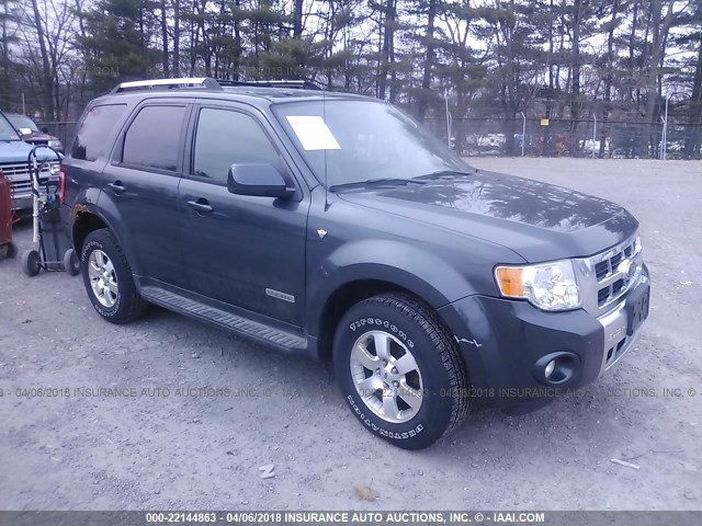 1FMCU94158KA80514 - 2008 FORD ESCAPE LIMITED BLUE photo 1