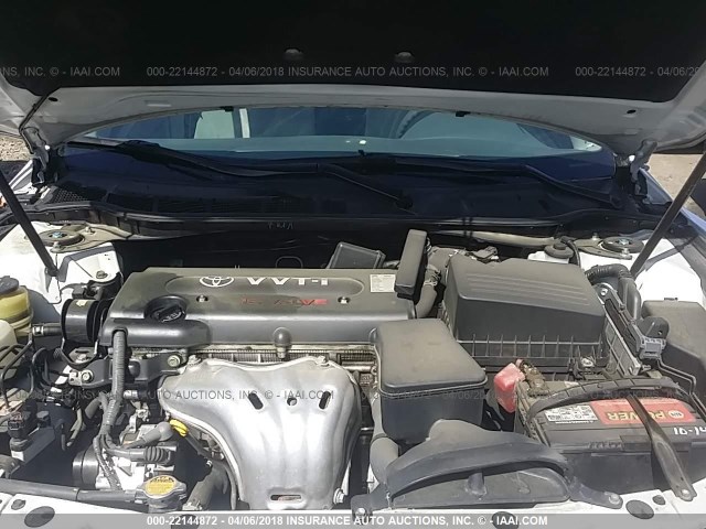 4T1BE46K97U627613 - 2007 TOYOTA CAMRY NEW GENERAT CE/LE/XLE/SE WHITE photo 10