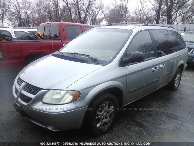 2D4GP44L63R169829 - 2003 DODGE GRAND CARAVAN SPORT SILVER photo 2