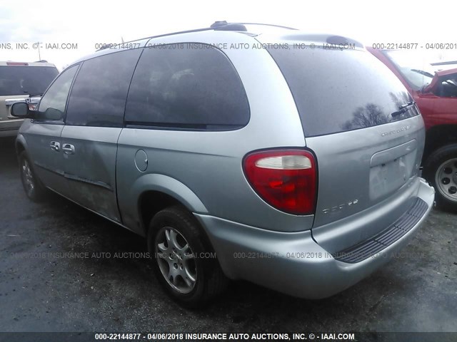 2D4GP44L63R169829 - 2003 DODGE GRAND CARAVAN SPORT SILVER photo 3