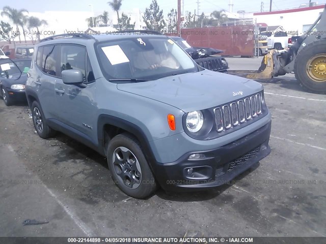 ZACCJABW8GPE35886 - 2016 JEEP RENEGADE LATITUDE GRAY photo 1