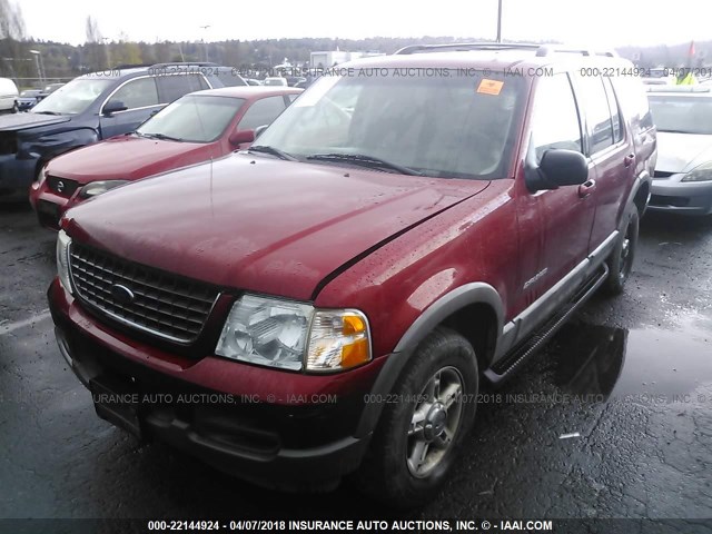 1FMZU73E92UB57884 - 2002 FORD EXPLORER XLT RED photo 2