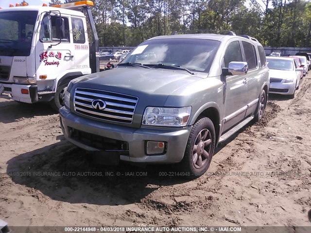 5N3AA08C24N808541 - 2004 INFINITI QX56 GREEN photo 4