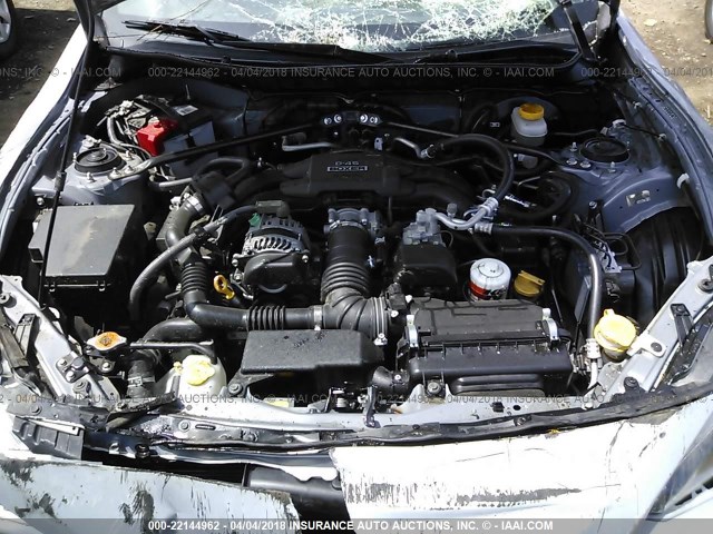 JF1ZNAA1XD2732383 - 2013 TOYOTA SCION FR-S SILVER photo 10