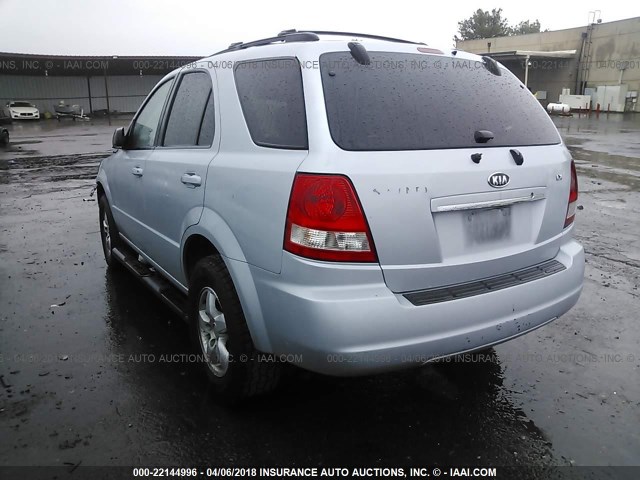 KNDJD733565542830 - 2006 KIA SORENTO EX/LX SILVER photo 3