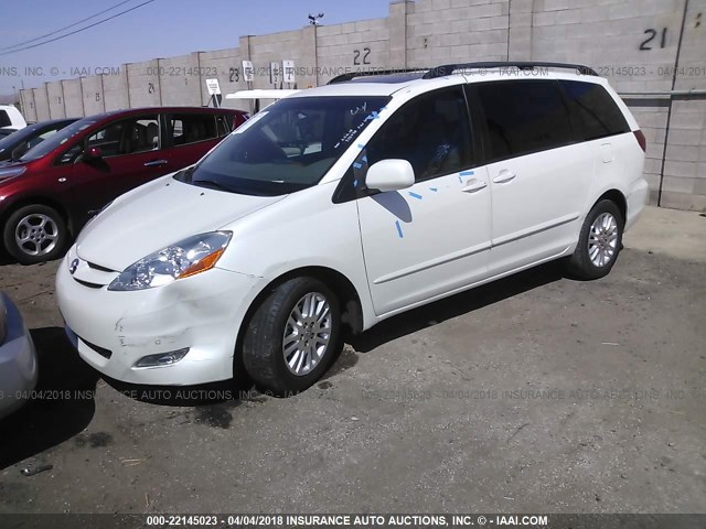 5TDYK4CC7AS307836 - 2010 TOYOTA SIENNA XLE/XLE LIMITED WHITE photo 2