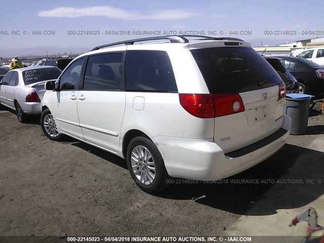 5TDYK4CC7AS307836 - 2010 TOYOTA SIENNA XLE/XLE LIMITED WHITE photo 3