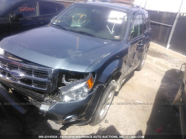 1FMCU9EG2CKA75654 - 2012 FORD ESCAPE LIMITED BLUE photo 6