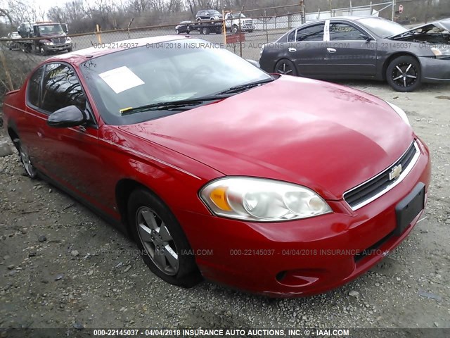 2G1WM15K169231141 - 2006 CHEVROLET MONTE CARLO LT RED photo 1