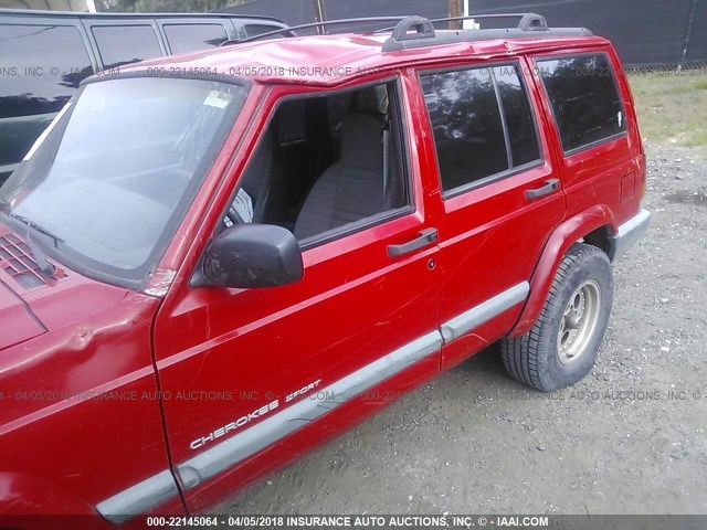 1J4FT68SXXL580905 - 1999 JEEP CHEROKEE SPORT/CLASSIC წითელი ფოტო 6