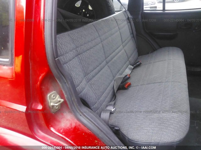 1J4FT68SXXL580905 - 1999 JEEP CHEROKEE SPORT/CLASSIC წითელი ფოტო 8