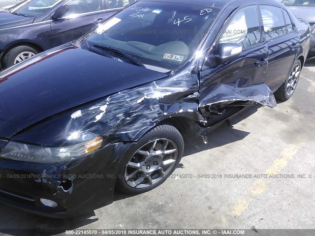 19UUA76558A021363 - 2008 ACURA TL TYPE S BLACK photo 6