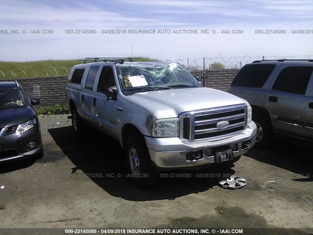 1FTWW31P05EB75493 - 2005 FORD F350 SRW SUPER DUTY SILVER photo 1