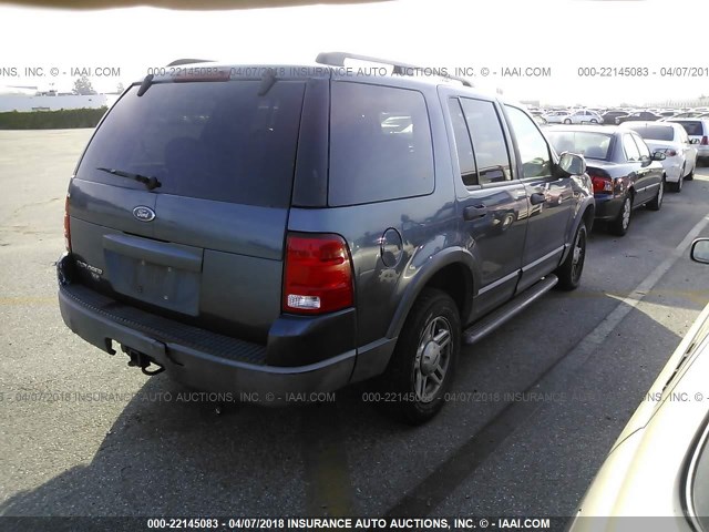 1FMZU63K23ZA77458 - 2003 FORD EXPLORER XLT/XLT SPORT/NBX 蓝色 照片 4