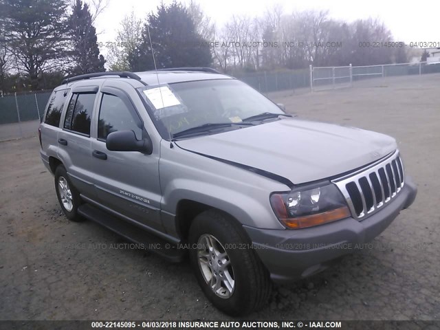 1J4GW48N22C175415 - 2002 JEEP GRAND CHEROKEE LAREDO SILVER photo 1