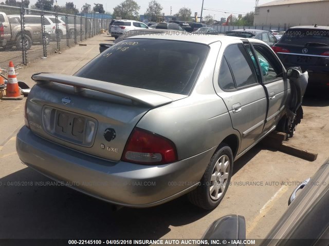 3N1CB51D62L637876 - 2002 NISSAN SENTRA XE/GXE GRAY photo 4