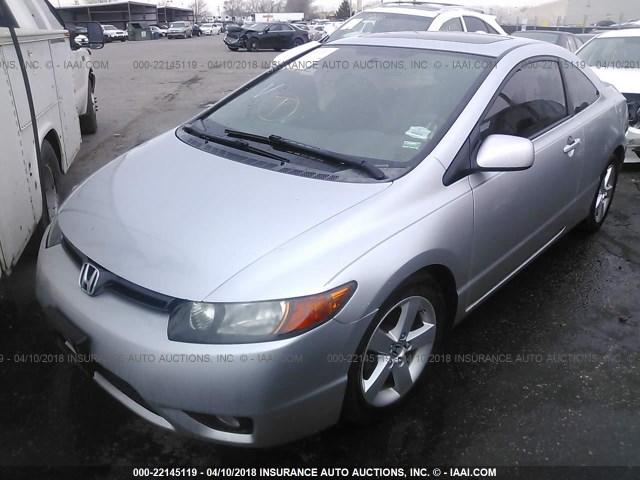 2HGFG12938H509662 - 2008 HONDA CIVIC EXL SILVER photo 2