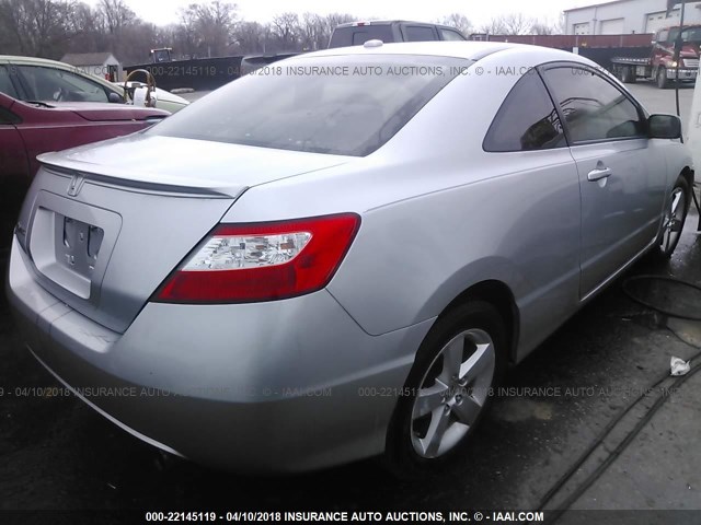 2HGFG12938H509662 - 2008 HONDA CIVIC EXL ვერცხლისფერი ფოტო 4