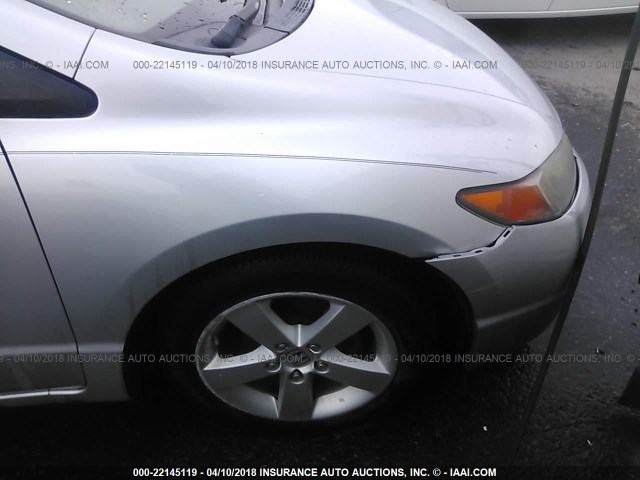 2HGFG12938H509662 - 2008 HONDA CIVIC EXL ვერცხლისფერი ფოტო 6