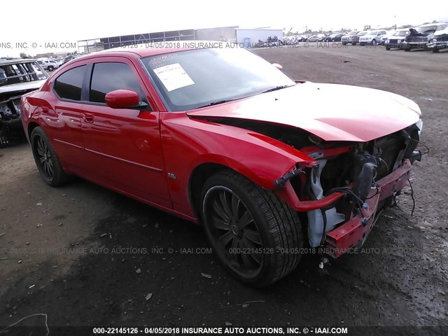 2B3CA3CV1AH186374 - 2010 DODGE CHARGER SXT RED photo 1