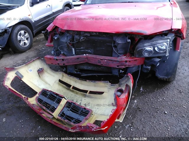 2B3CA3CV1AH186374 - 2010 DODGE CHARGER SXT RED photo 6