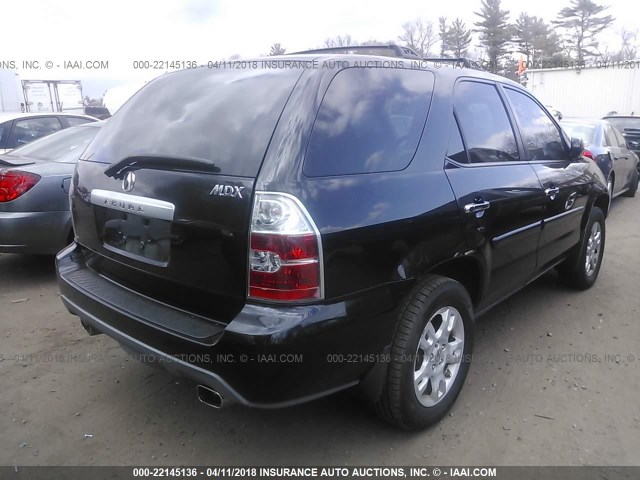 2HNYD18625H512913 - 2005 ACURA MDX TOURING BLACK photo 4