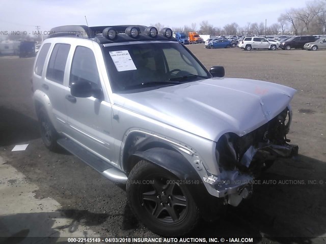 1J4GL38K43W508349 - 2003 JEEP LIBERTY RENEGADE SILVER photo 1