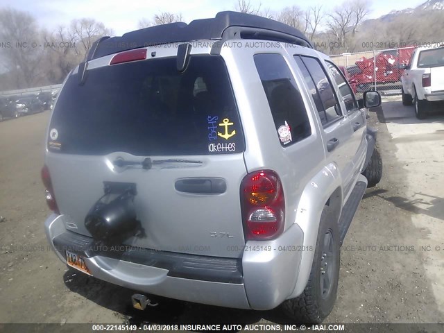 1J4GL38K43W508349 - 2003 JEEP LIBERTY RENEGADE SILVER photo 4