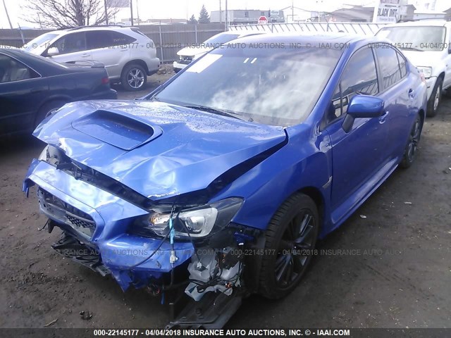 JF1VA1D64F9833463 - 2015 SUBARU WRX PREMIUM BLUE photo 2