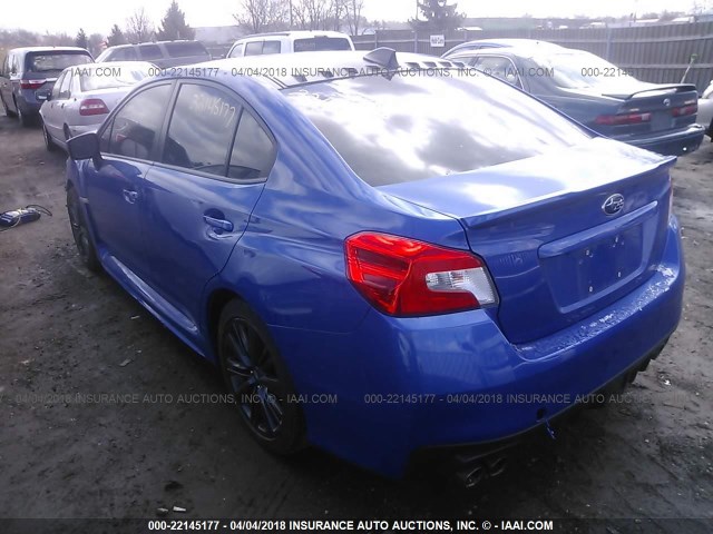 JF1VA1D64F9833463 - 2015 SUBARU WRX PREMIUM BLUE photo 3