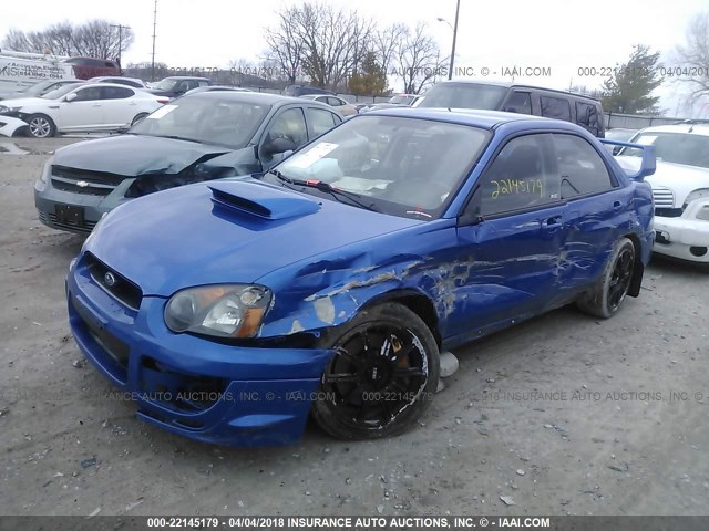 JF1GD70675L514505 - 2005 SUBARU IMPREZA WRX STI BLUE photo 2