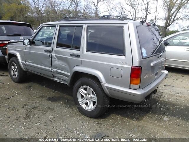 1J4FF58S51L561588 - 2001 JEEP CHEROKEE CLASSIC/LIMITED SILVER photo 3