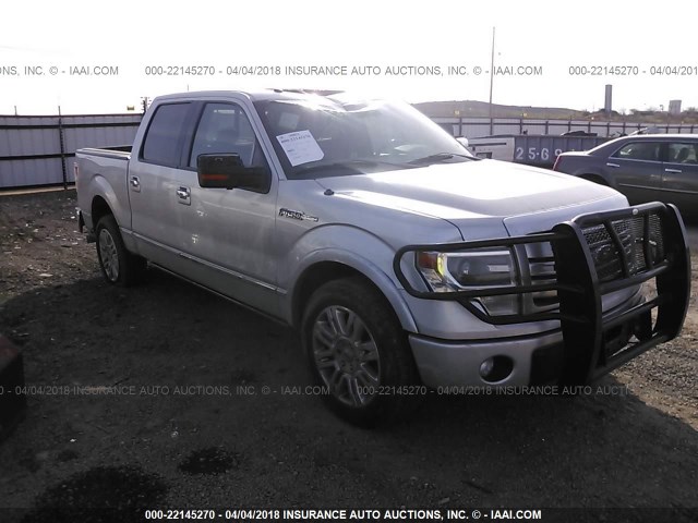 1FTFW1CF9DFE03363 - 2013 FORD F150 SUPERCREW SILVER photo 1