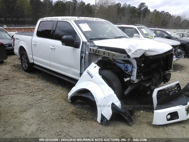 1FTEW1CF9GFC04863 - 2016 FORD F150 SUPERCREW WHITE photo 1