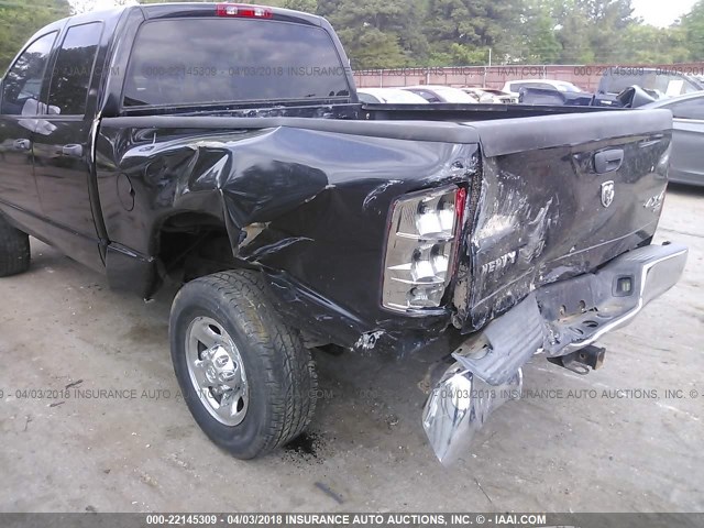 3D7KS28D06G207309 - 2006 DODGE RAM 2500 ST/SLT BLACK photo 6