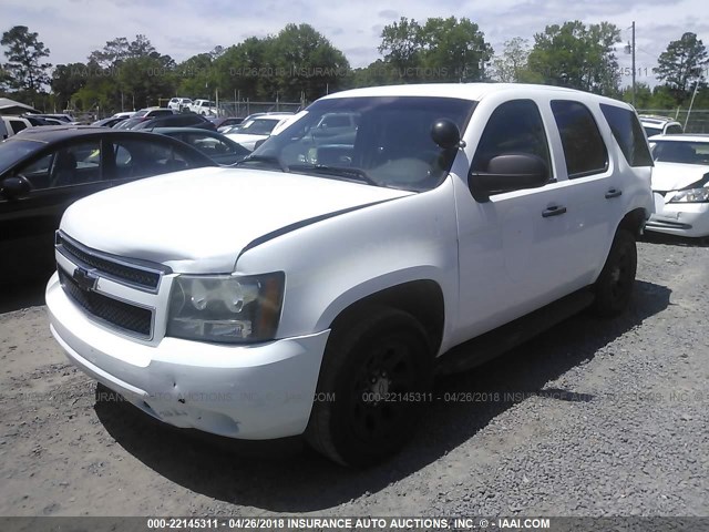 1GNMCAE07AR151722 - 2010 CHEVROLET TAHOE C1500  LS WHITE photo 2