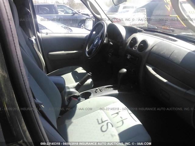1J4GK48K76W237106 - 2006 JEEP LIBERTY SPORT Yaşıl foto 5
