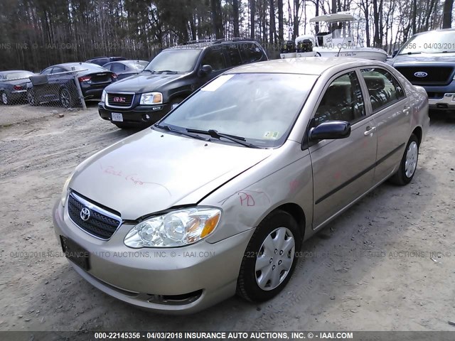 2T1BR32E38C886194 - 2008 TOYOTA COROLLA CE/LE/S BEIGE photo 2