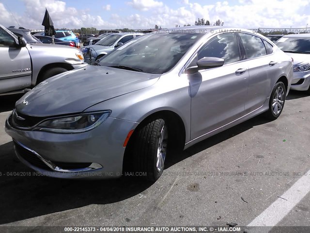 1C3CCCAB8FN632704 - 2015 CHRYSLER 200 LIMITED SILVER photo 2