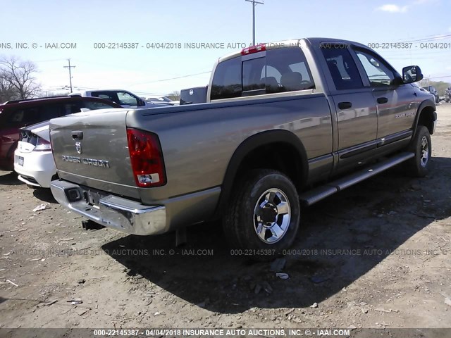 3D7KS28D26G142091 - 2006 DODGE RAM 2500 ST/SLT GOLD photo 4