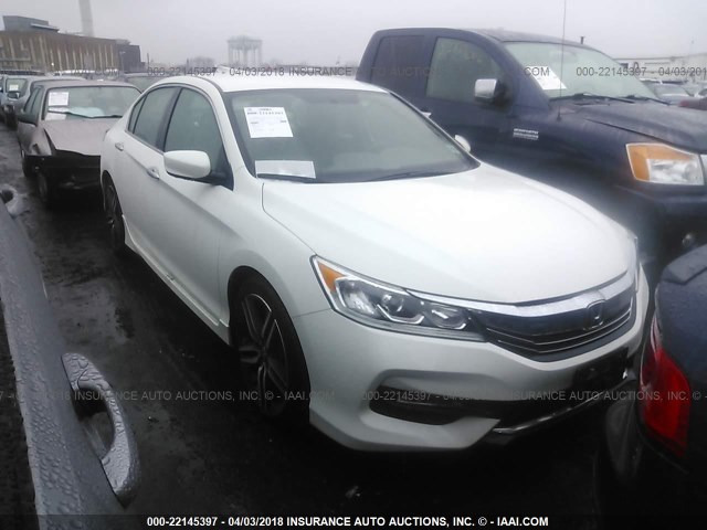 1HGCR2F57GA043404 - 2016 HONDA ACCORD SPORT თეთრი ფოტო 1