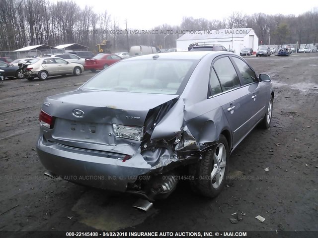 5NPEU46FX8H311947 - 2008 HYUNDAI SONATA SE/LIMITED GRAY photo 6