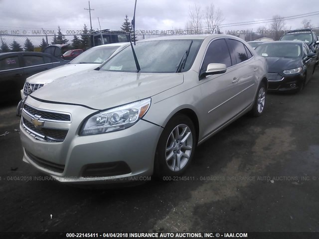 1G11C5SA9DF291916 - 2013 CHEVROLET MALIBU 1LT 绿色 照片 2
