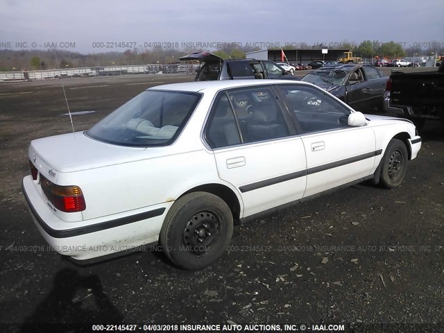 JHMCB7651MC051108 - 1991 HONDA ACCORD LX/EX WHITE photo 4