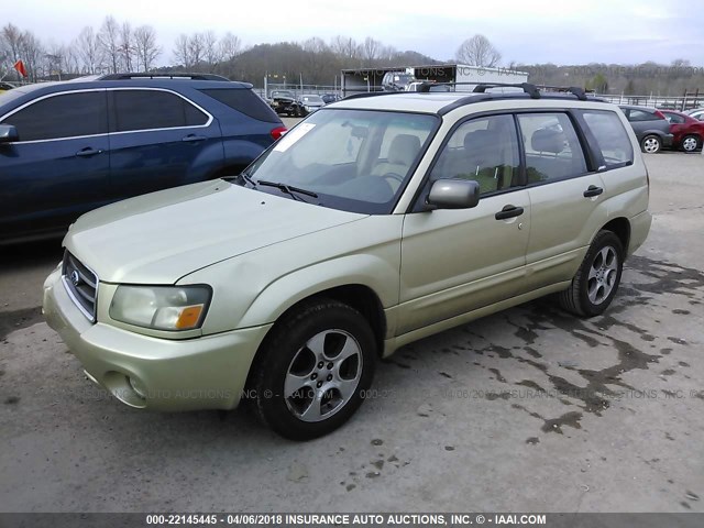 JF1SG65634H746542 - 2004 SUBARU FORESTER 2.5XS ოქროსფერი ფოტო 2