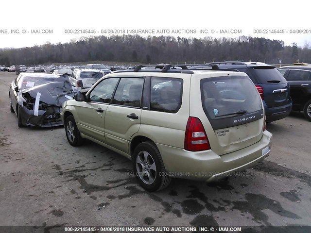 JF1SG65634H746542 - 2004 SUBARU FORESTER 2.5XS ოქროსფერი ფოტო 3