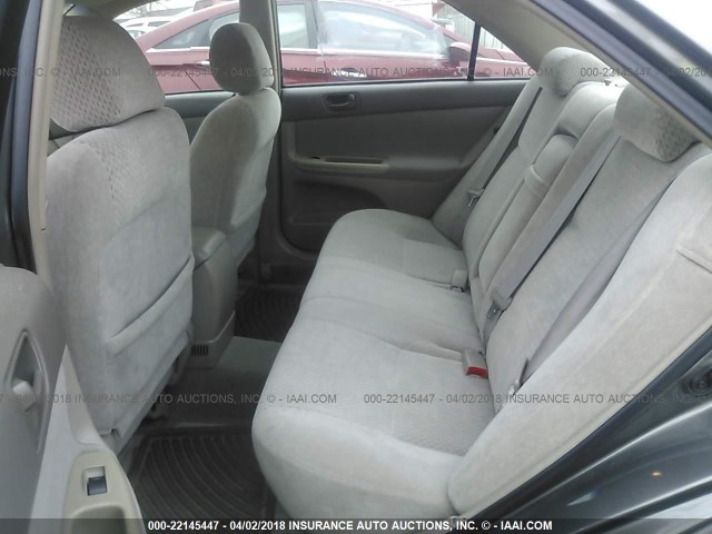 4T1BE32K13U748405 - 2003 TOYOTA CAMRY LE/XLE/SE GRAY photo 8