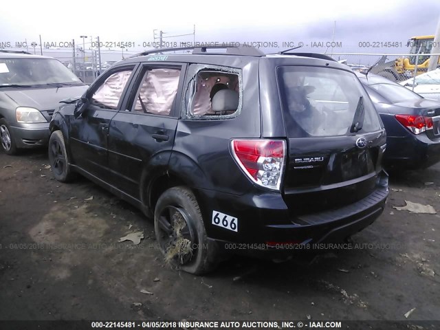 JF2SH6BC9AH772755 - 2010 SUBARU FORESTER XS Schwarz Foto 3
